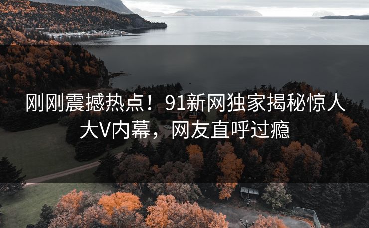 刚刚震撼热点！91新网独家揭秘惊人大V内幕，网友直呼过瘾