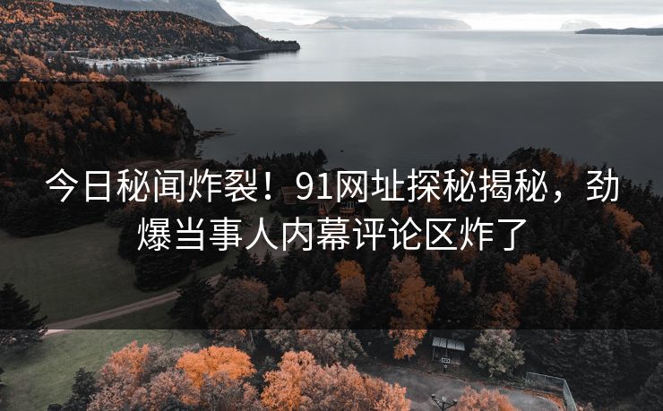 今日秘闻炸裂！91网址探秘揭秘，劲爆当事人内幕评论区炸了